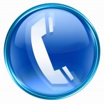 Mobile Phone Icon Blue