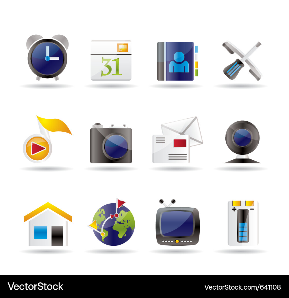 Mobile Phone Icon Vector Free