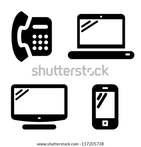 Mobile Phone Icon Vector Free