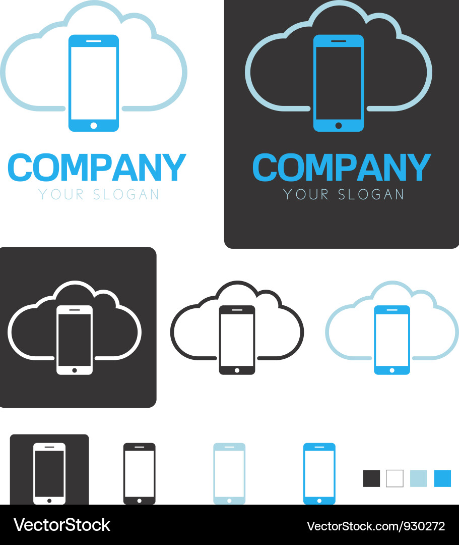 Mobile Phone Logo Vector