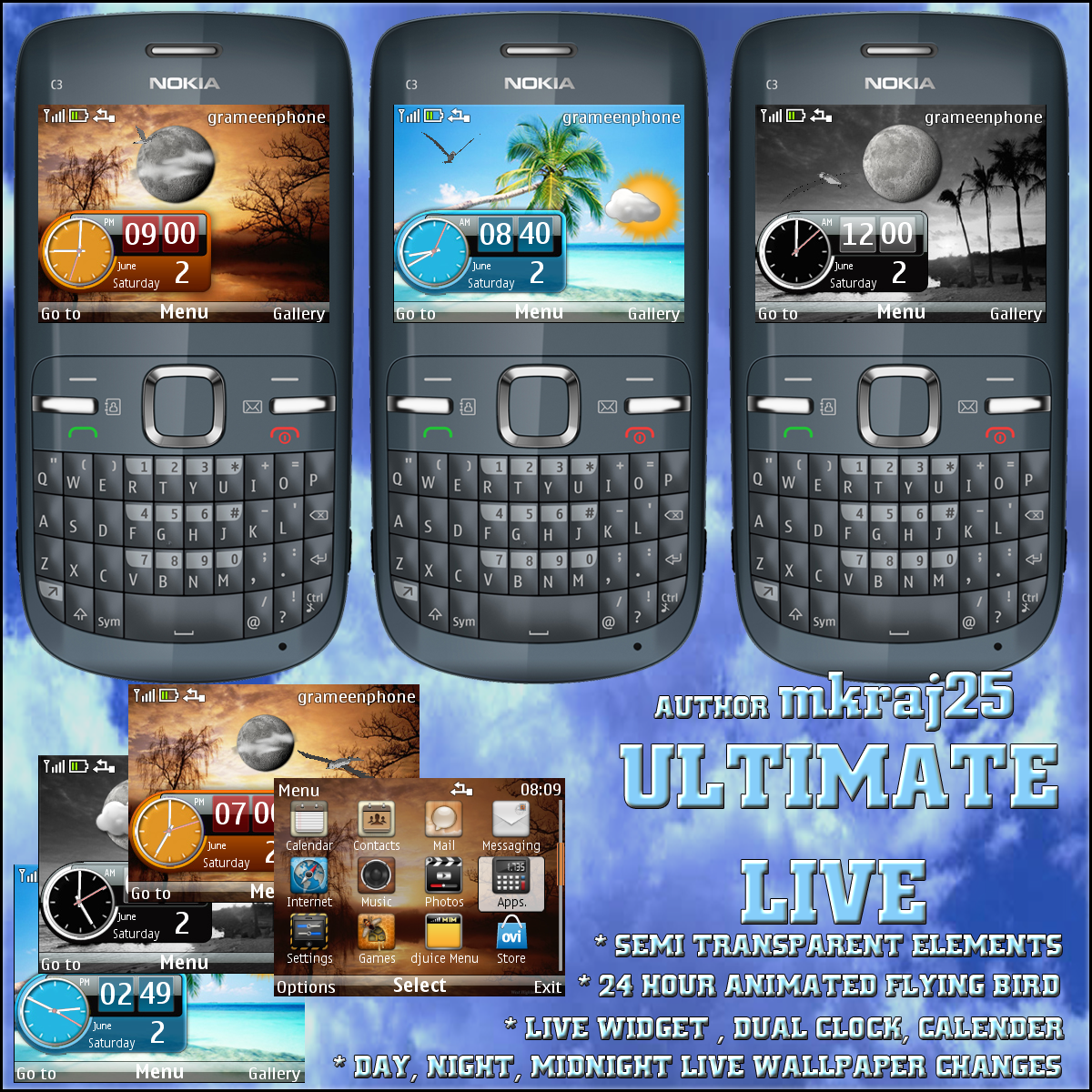 Mobile Themes Nokia C3