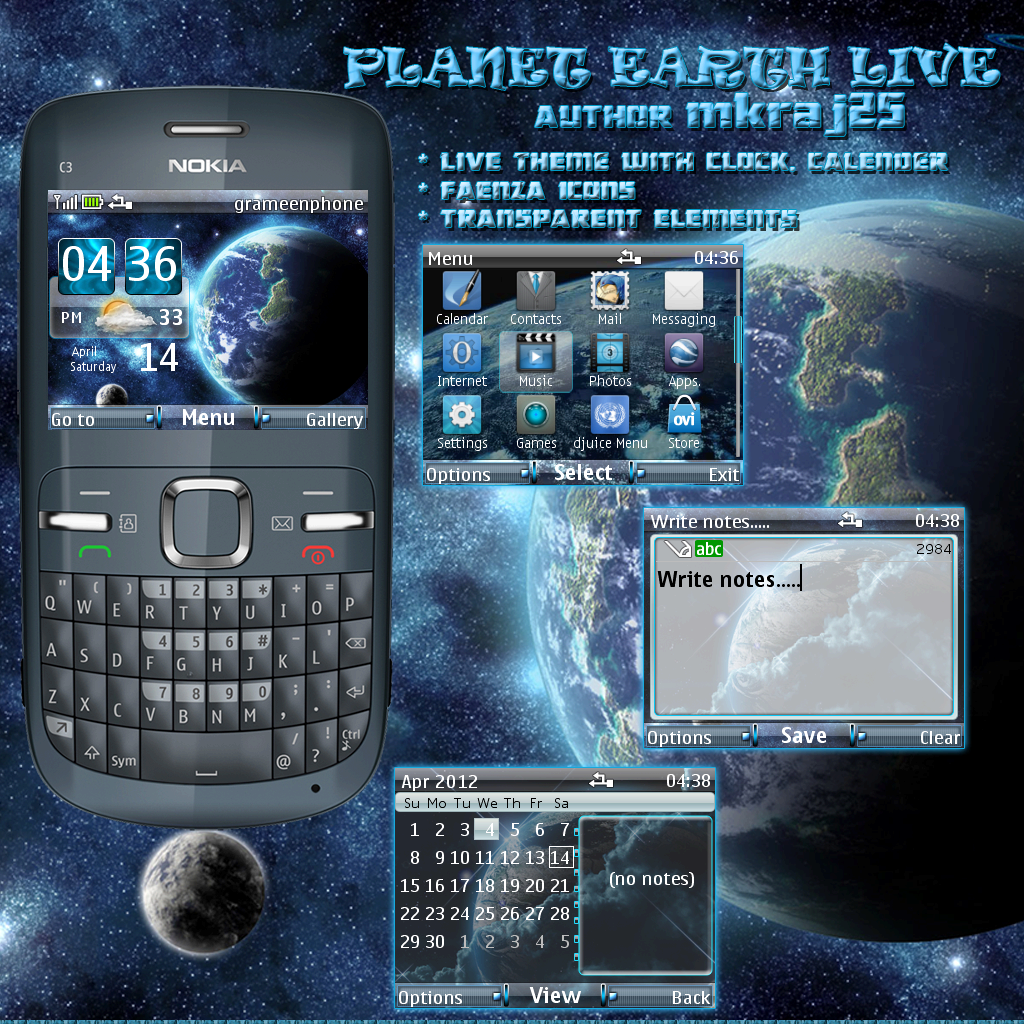 Mobile Themes Nokia C3