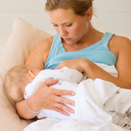 Mom Breast Feeding Baby