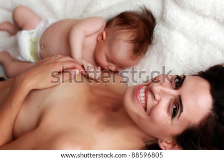 Mom Breast Feeding Baby