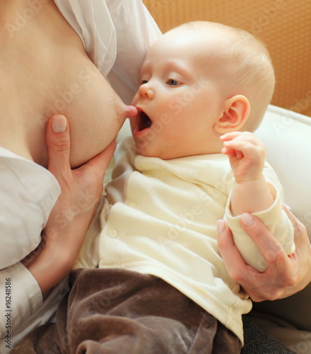 Mom Breast Feeding Baby