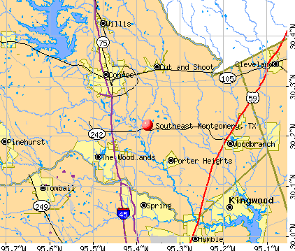 Montgomery County Map Texas