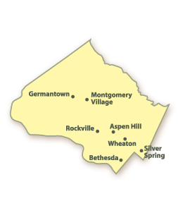 Montgomery County Md Map With Cities