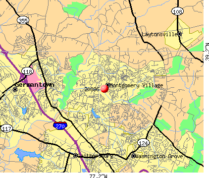 Montgomery County Md Map With Zip Codes