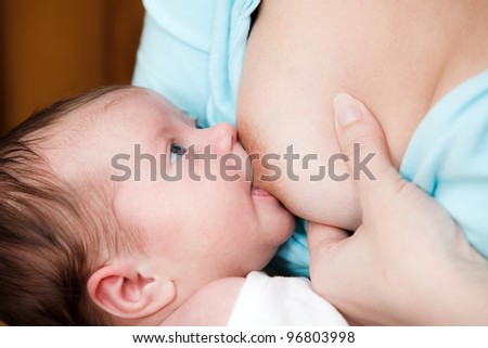 Mother Breast Feeding Baby