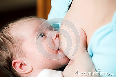 Mother Breast Feeding Baby