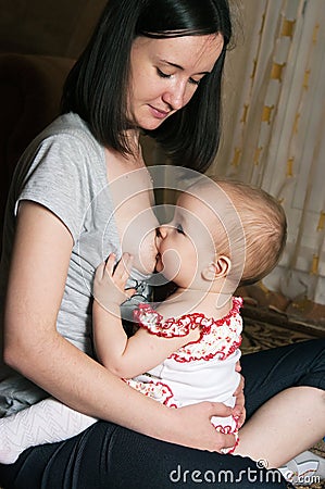 Mother Breast Feeding Baby