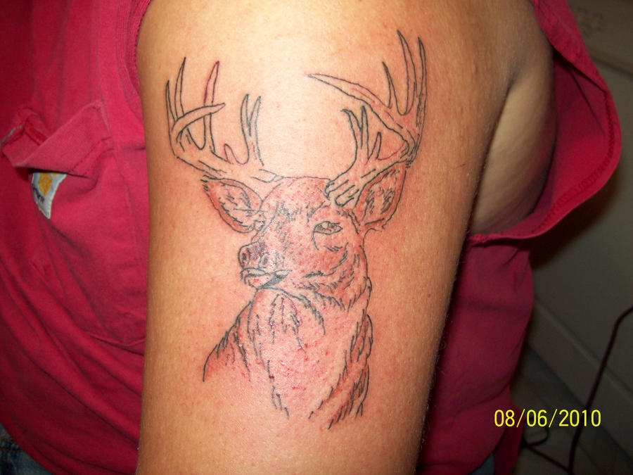 Mounted Deer Head Tattoo