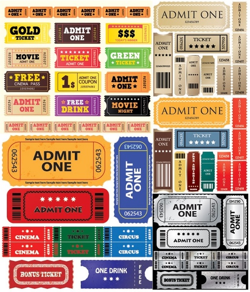 Movie Tickets Clipart