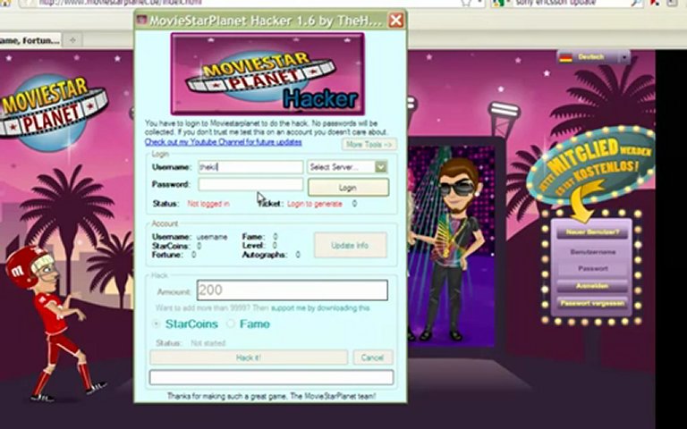 Moviestarplanet Hacker Download