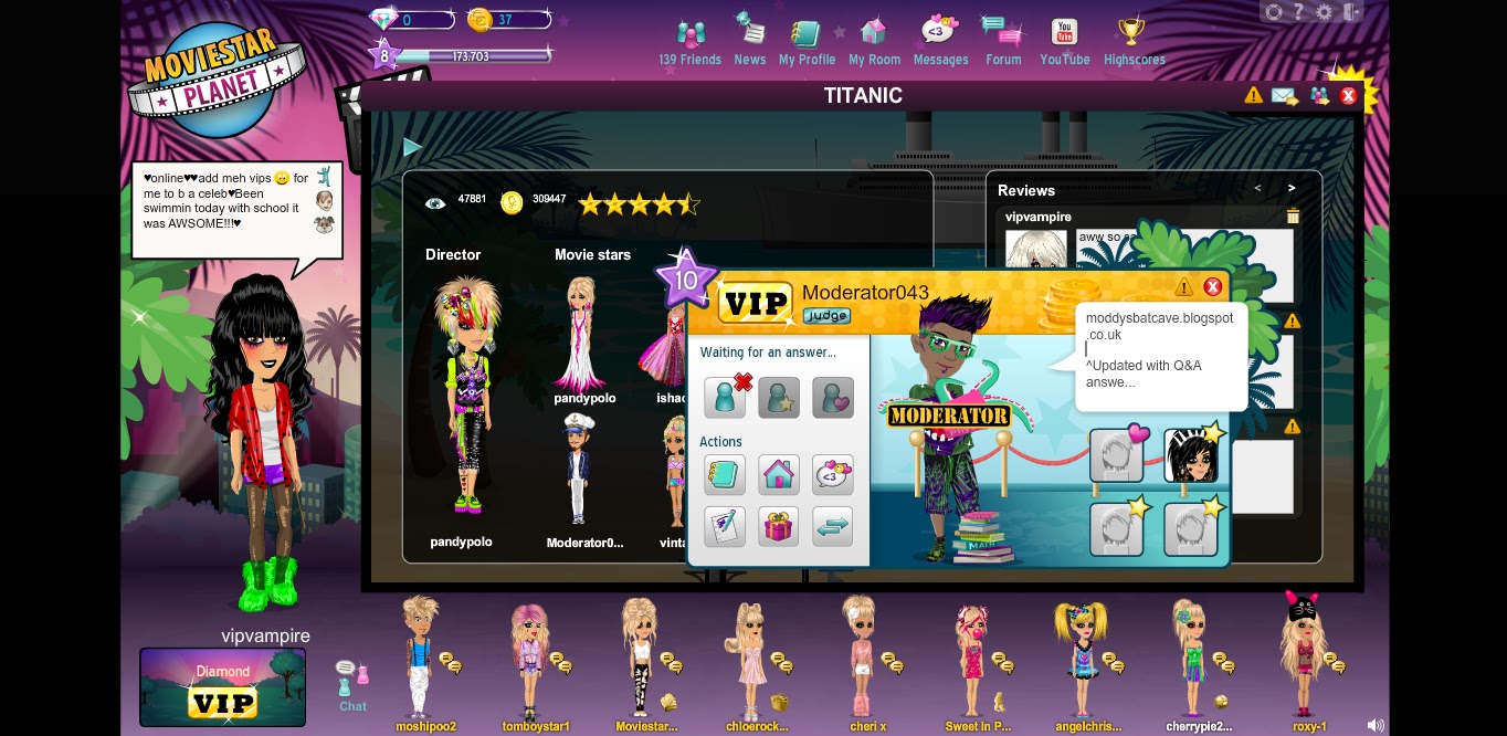 Moviestarplanet Vip Looks