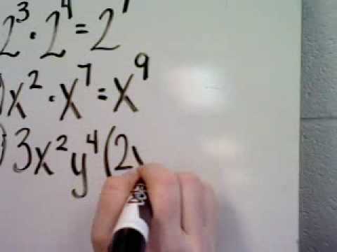 Multiplication Properties Of Exponents Lesson 7 3