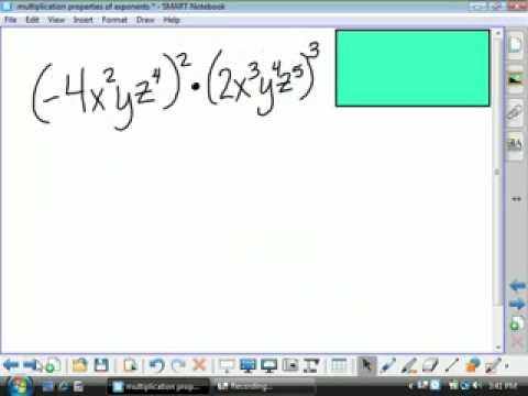 Multiplication Properties Of Exponents Lesson 7 3