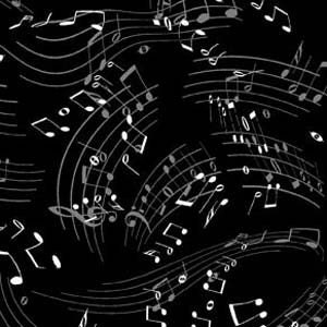 Music Notes Background Black And White