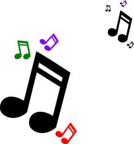 Music Notes Clip Art In Colour