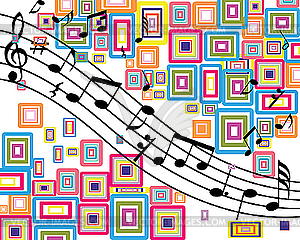 Music Notes Clip Art In Colour