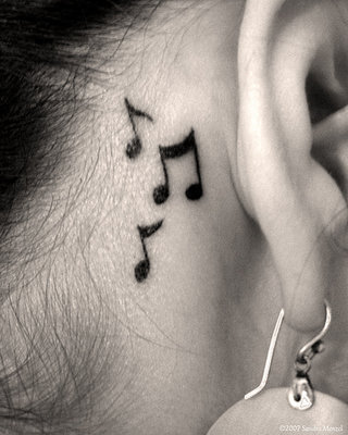 Music Notes Tattoo Designs Girls