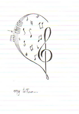 Music Notes Tattoo Designs Girls