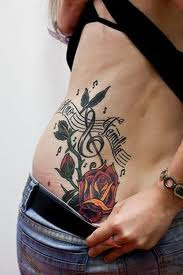 Music Notes Tattoos For Girls