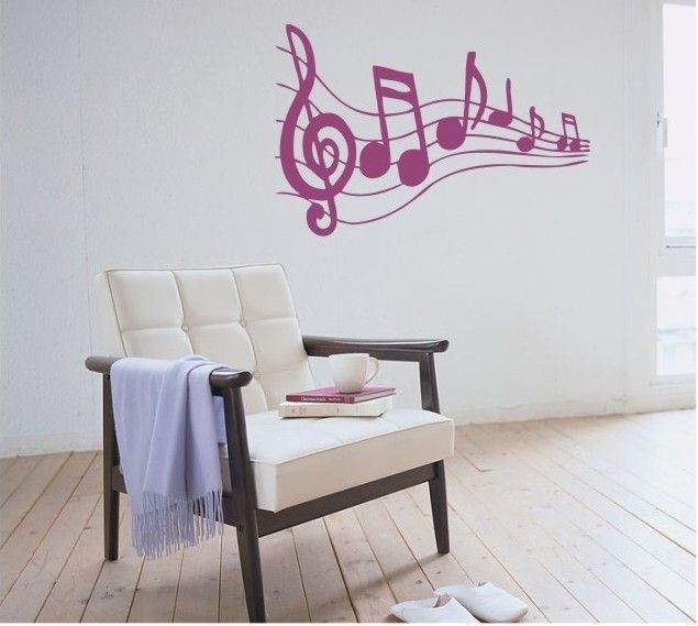 Music Notes Wallpaper For Bedroom