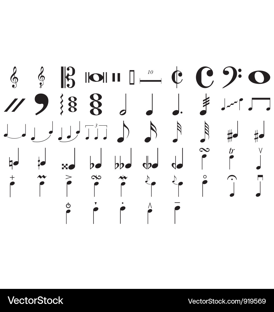 Music Symbols And Notes