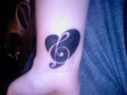 Music Tattoos For Girls On Wrist