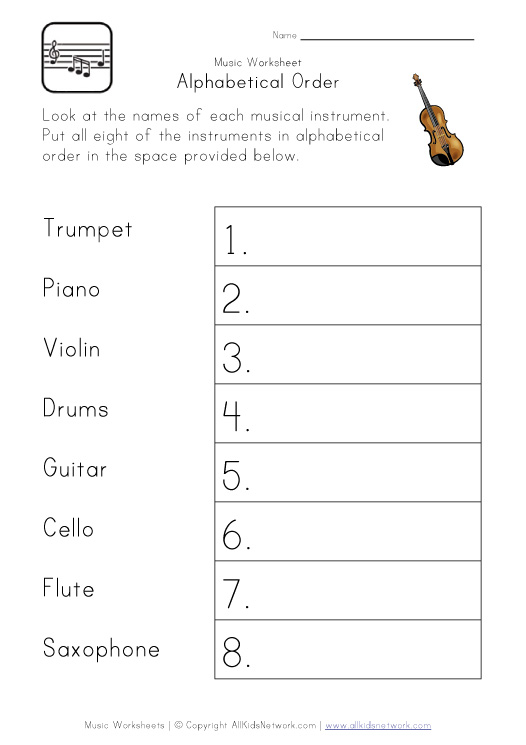 Musical Instruments List Alphabetical Order