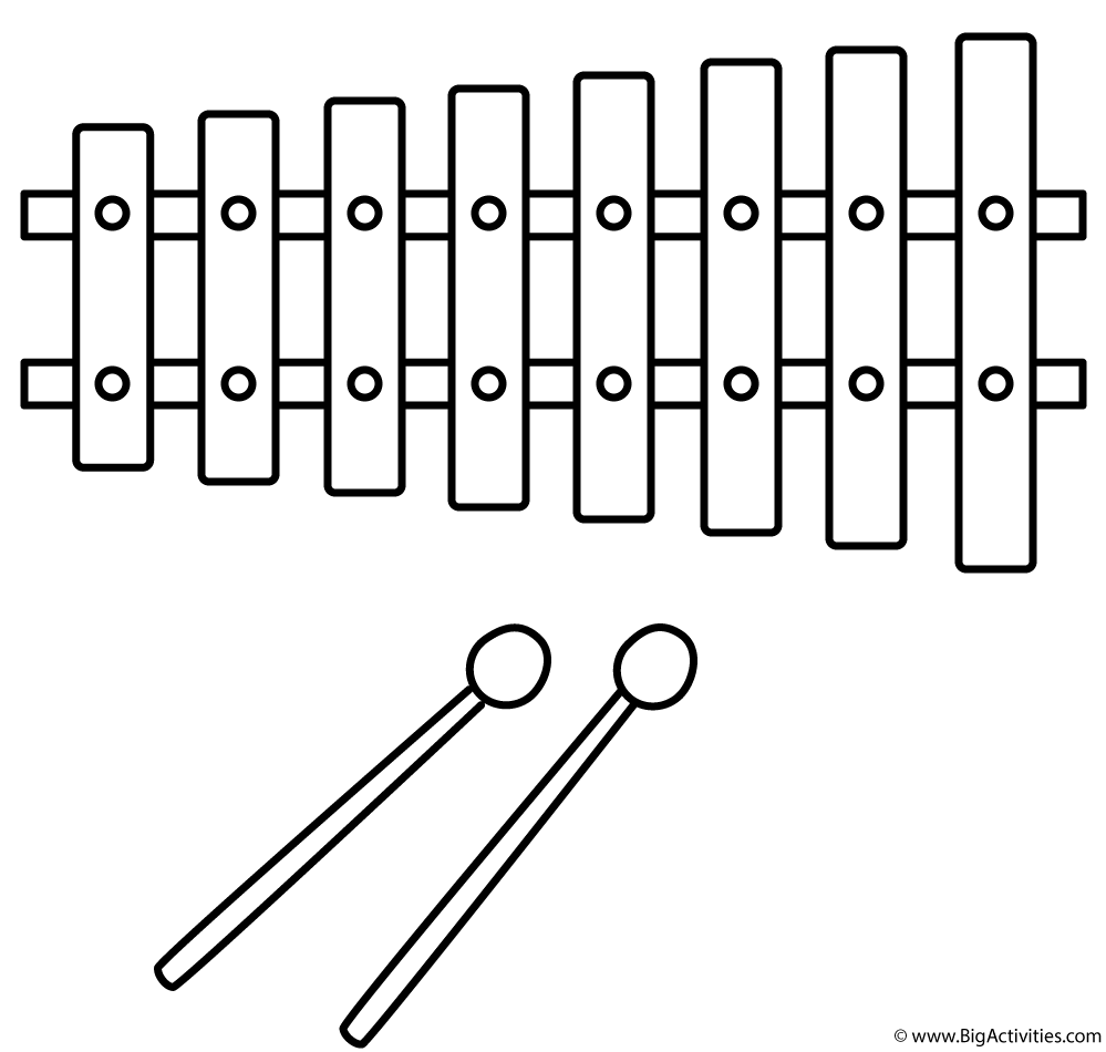 Musical Instruments Pictures For Coloring