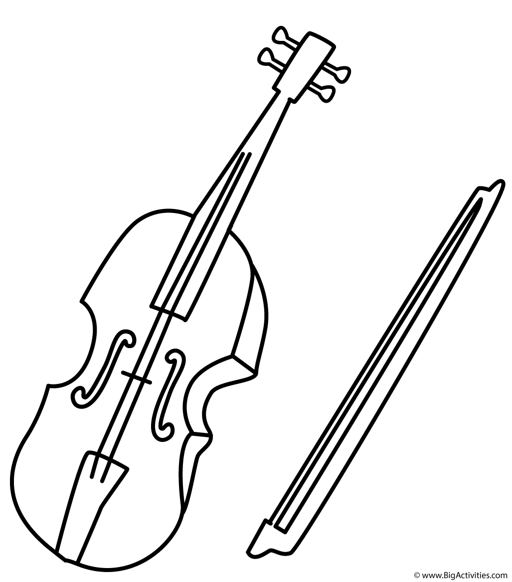 Musical Instruments Pictures For Coloring