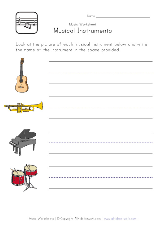 Musical Instruments Pictures For Kids