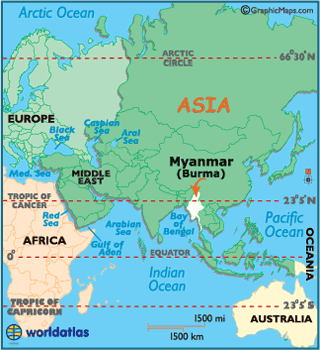 Myanmar Map