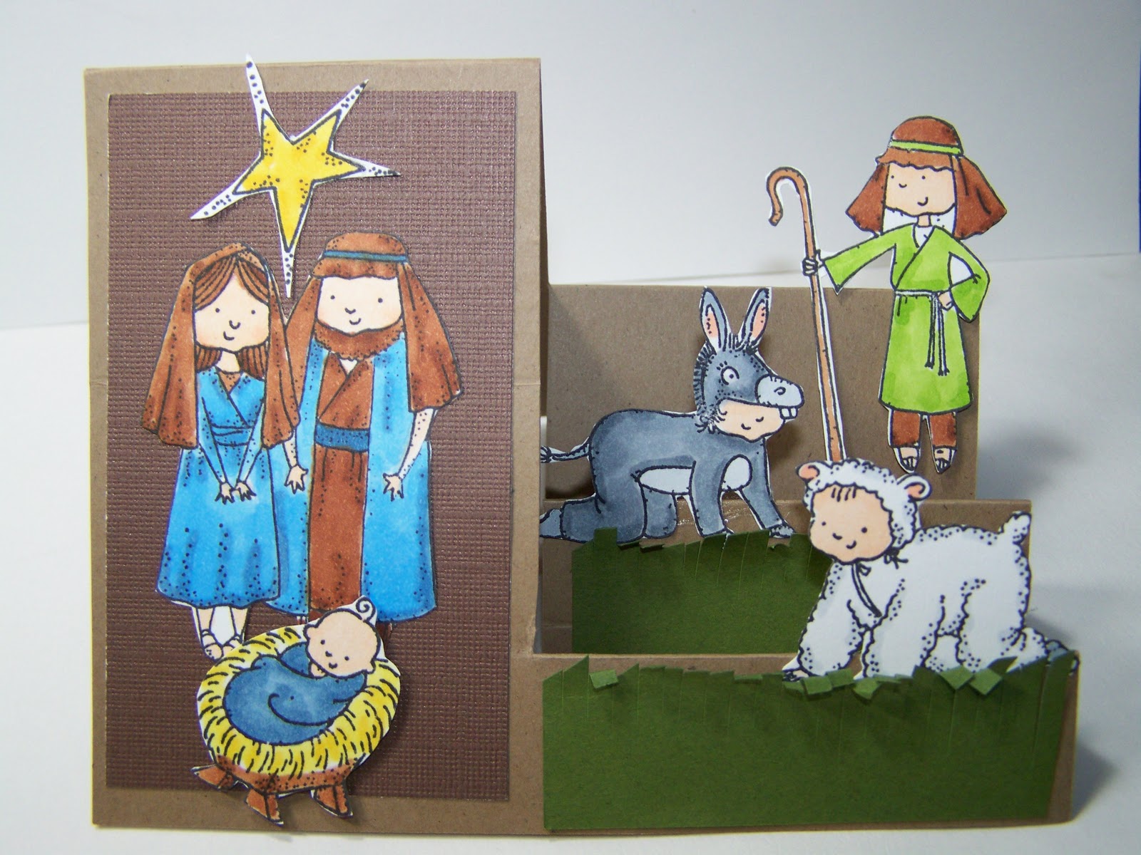 Nativity Christmas Cards To Make With Children