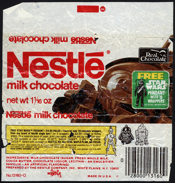 Nestle Chocolate Bar Wrappers