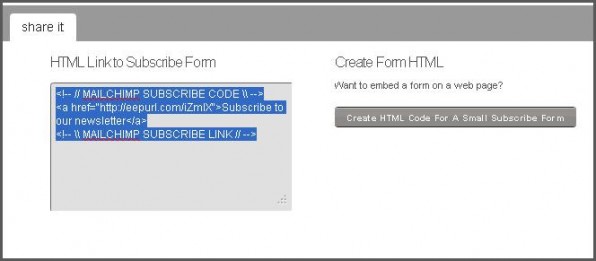 Newsletter Signup Form Html Code