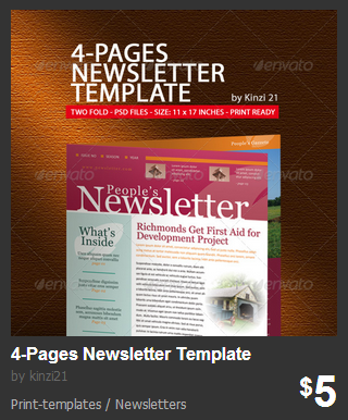 Newsletter Templates For Pages