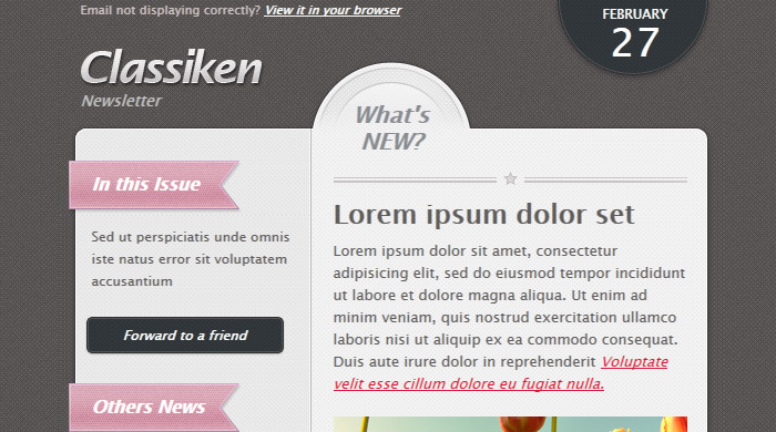 Newsletter Templates Html Free