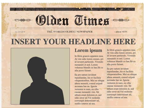 Newspaper Background For Word