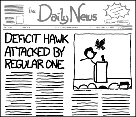 Newspaper Front Page Cartoon