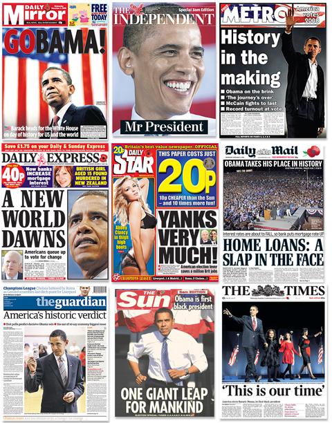 Newspaper Front Pages Uk