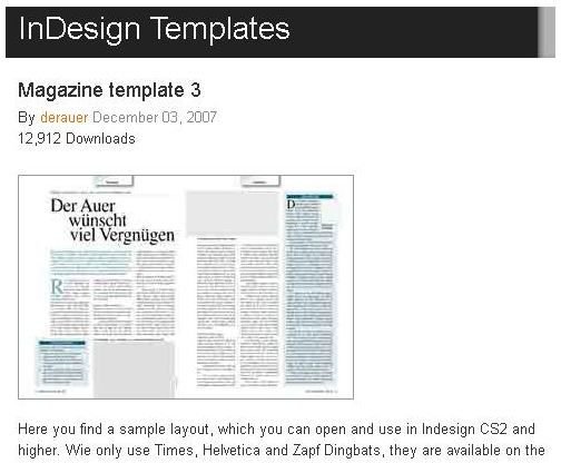 Newspaper Layout Template Indesign