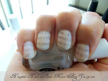 Newspaper Nails Tutorial With Water