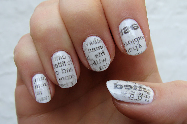 Newspaper Nails With Water