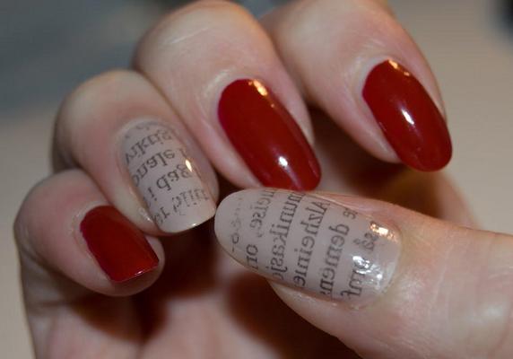 Newspaper Nails Without Rubbing Alcohol