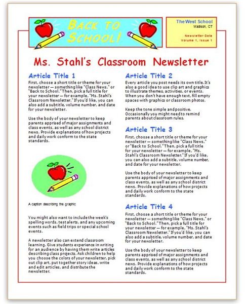 Newspaper Templates Free For Kids