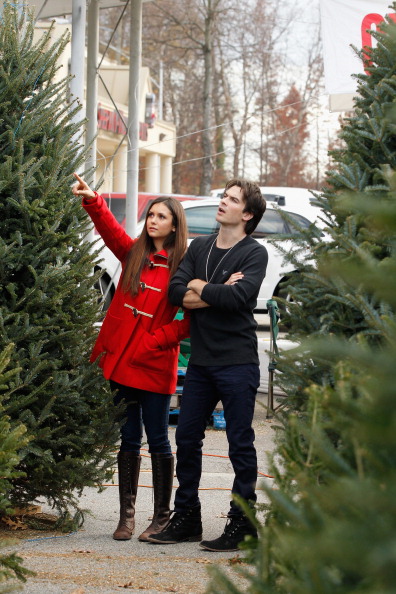 Nina Dobrev Christmas Tree Shopping