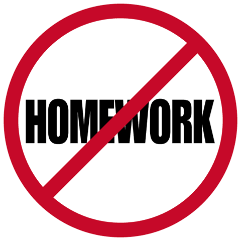 No Homework Pass Template Free